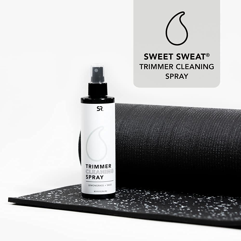 Sports Research Sweet Sweat Yoga Mat (Dual Sided) - Fitness & Exercise Mat with Easy-Cinch Yoga Mat Carrier Strap (72"L x 24"W) - Black