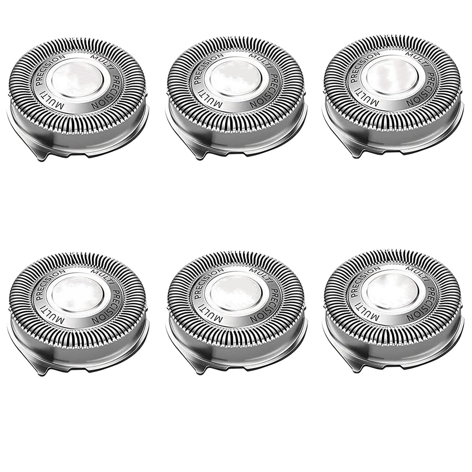 Suleto SH50/52 Replacement Heads Compatible with Noreclo Series 5000 Electric Shaver, Sh50 Replacement Head Part for Series 5000 S5xxx, ATXX, PTXX PT8xx, PT7xx, Sh50 Shaving Blades-6Pcs W/Brush