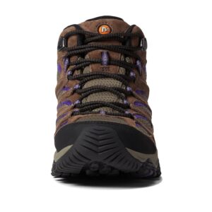 Merrell Women's Moab 3 Mid Hiking Boot, Bracken/Purple, 9