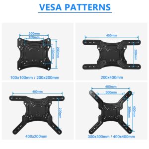 BLUE STONE TV Wall Mount, Full Motion TV Mount Swivel and Tilt for Most 28-60 Inch TVs, Wall Mount TV Bracket up to 80 lbs and Max VESA 400x400mm, Perfect Center Design for LED LCD Curved Flat Screen