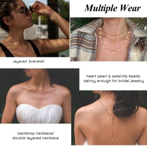 WFYOU 12Pcs Beach Bikini Belly Chain Jewelry for Women Rhinestone Beads Waist Chain Sexy Gold Body Chain Jewelry for Summer