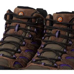 Merrell Women's Moab 3 Mid Hiking Boot, Bracken/Purple, 9