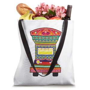 Colorful Jingle Truck Art of Pakistan Tote Bag