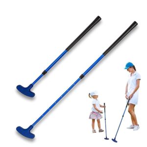 Moanyt Adjustable Putter for Men Right and Left Handed Two-Way Extendable Kid Putter Mini Putter for Adults and Kids, Toddler Retractable Exerciser