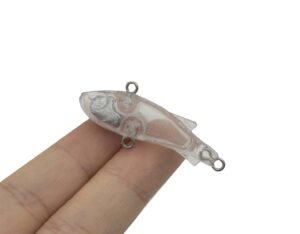 10pcs unpainted fishing lure blanks 3.34g 4.4cm with special eye crankbait baits simulation blank body clear hard baits trout salmon minnow lure popper lures topwater freshwater 8271