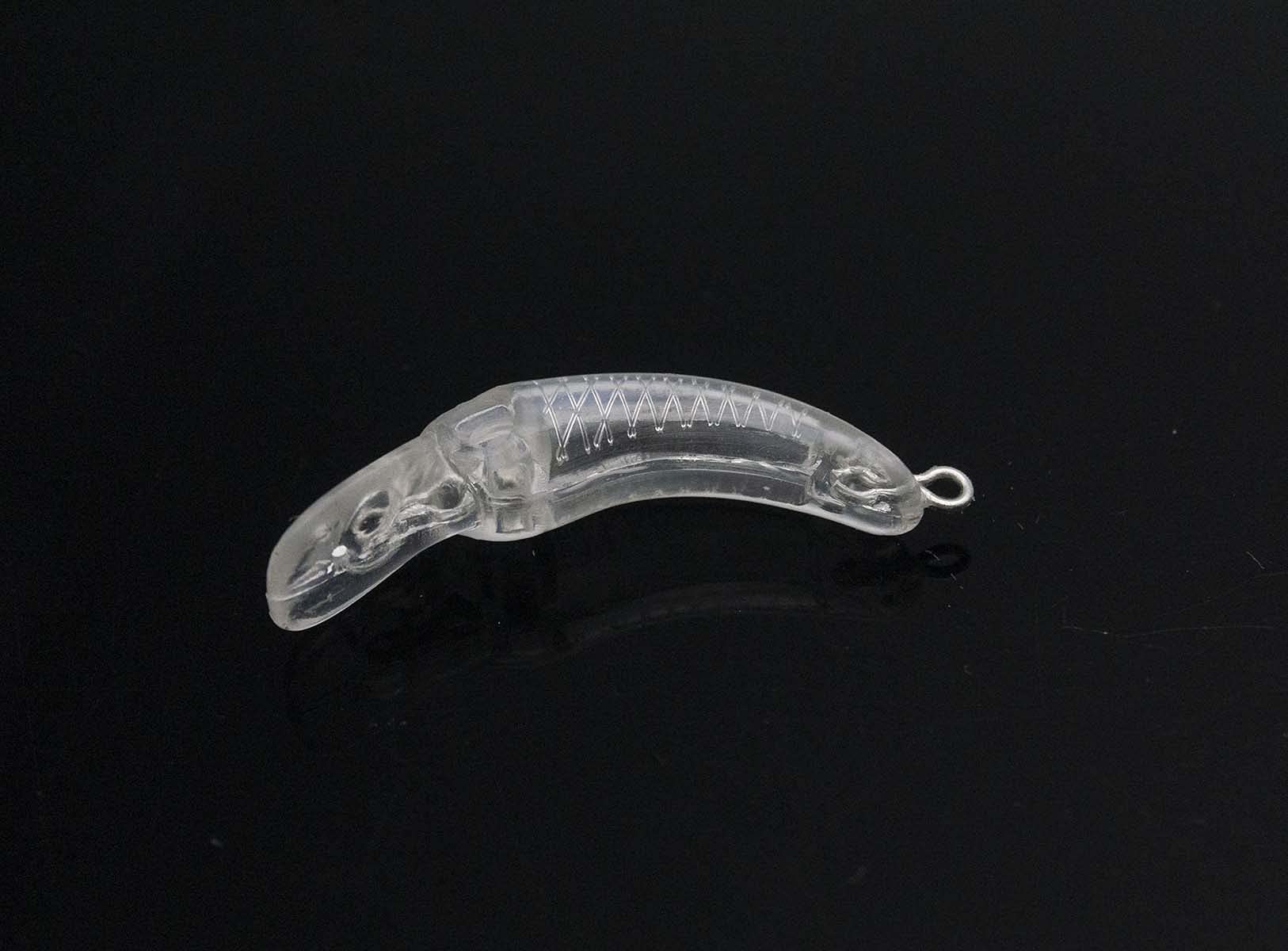 10PCS Unpainted Fishing Lure Blanks 1.11g 4.2cm with 4mm Free Fishing Eye Crankbait Baits Simulation Blank Body Clear Hard Baits Trout Salmon Minnow Lure Popper Lures Topwater Freshwater 8380