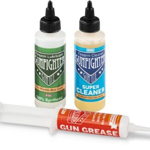 Gunfighter Gun Oil All American Combo (4oz Lube, 4oz Cleaner, 1oz Syringe of Grease)