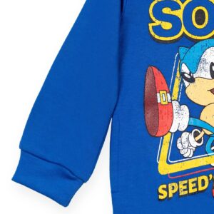 SEGA Sonic The Hedgehog Big Boys Fleece Hoodie Blue 10-12