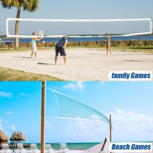 Volleyball Net Outdoor, Heavy Duty Volleyball Net for Backyard, 32 x 3 FT Professional Net with Reinforced Side Tapes for Ground Pool Sports, Portable Replacement Net for Beach (Poles Not Included)