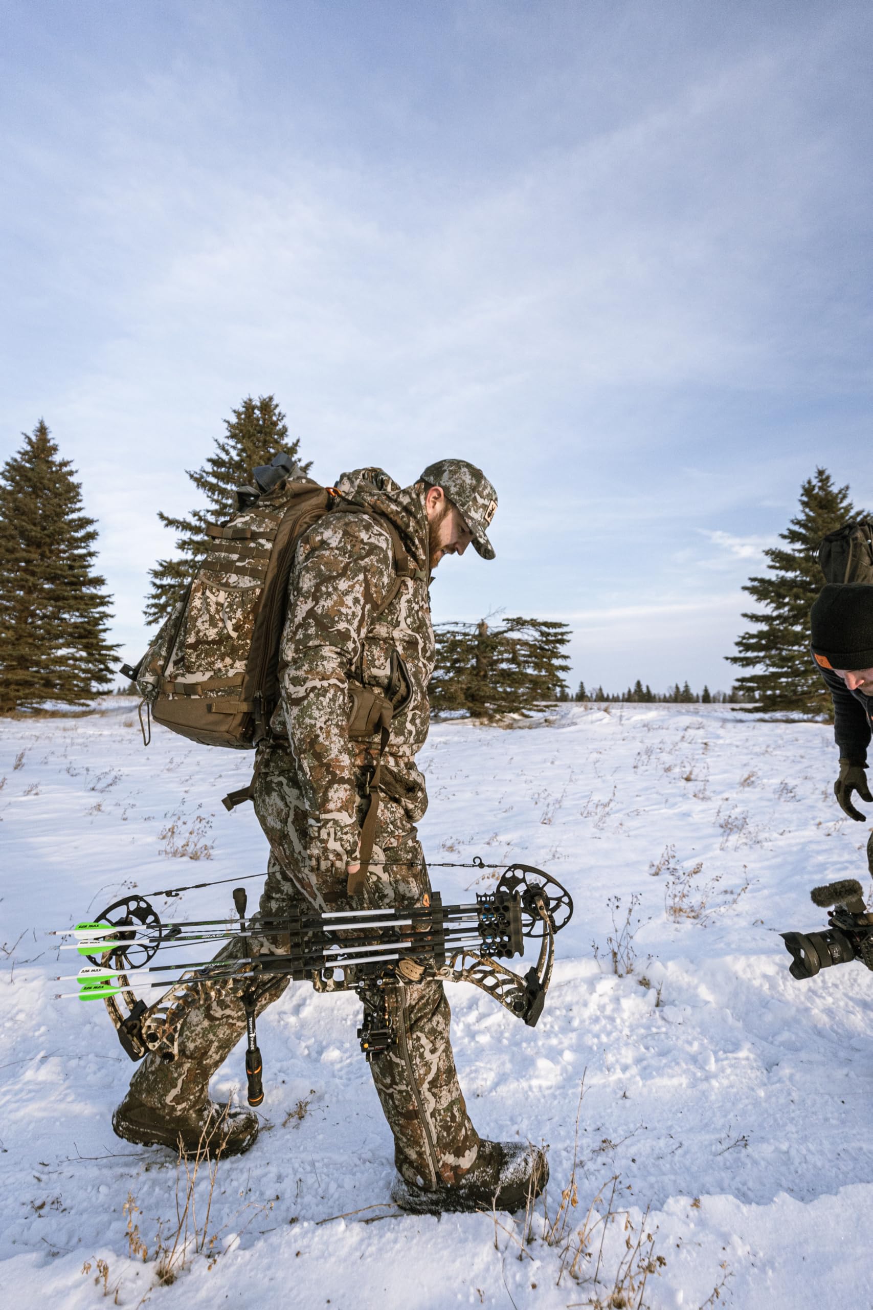 First Lite Sanctuary 2.0 Insulated Jacket - Fleece Hooded Windproof Camo Hunting Coat - First Lite Specter - Medium