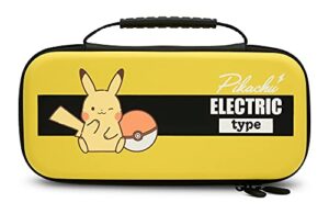 powera protection case for nintendo switch or nintendo switch lite, pokémon: pikachu electric type, protective case, gaming case, console case - nintendo switch