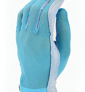 Evertan: Women's Tan Through Golf Glove - Fantasia Blue Large