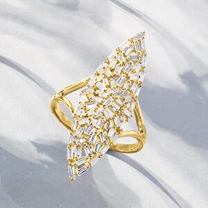 Ross-Simons 0.85 ct. t.w. Diamond Cluster Ring in 14kt Yellow Gold. Size 7