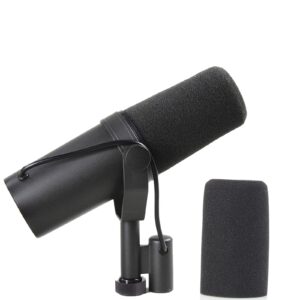 LEFXMOPHY SM7B Windscreen Mic Foam Replacement for Shure SM7B SM7dB Vocal Microphone A7WS Pop Filter, Noise-Cancellation Windsock Cover