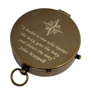 Leadership Compass Gift | Unique Engraved Award/Retirement Gift (Leadership Compass)