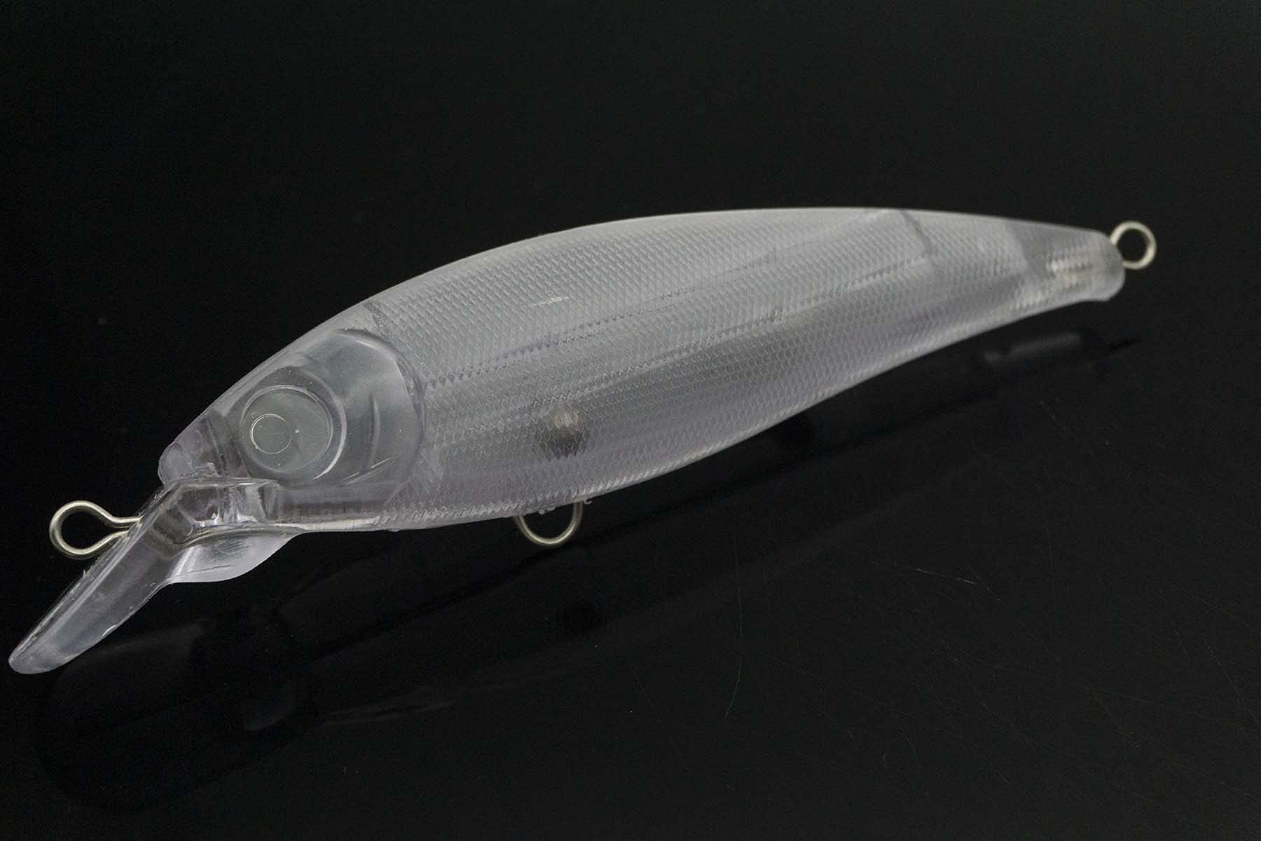 5PCS Unpainted Fishing Lure Blanks 28.97g 14.7cm with 10mm Free Fishing Eye Crankbait Baits Simulation Blank Body Clear Hard Baits Trout Salmon Minnow Lure Popper Lures Topwater Freshwater 8025