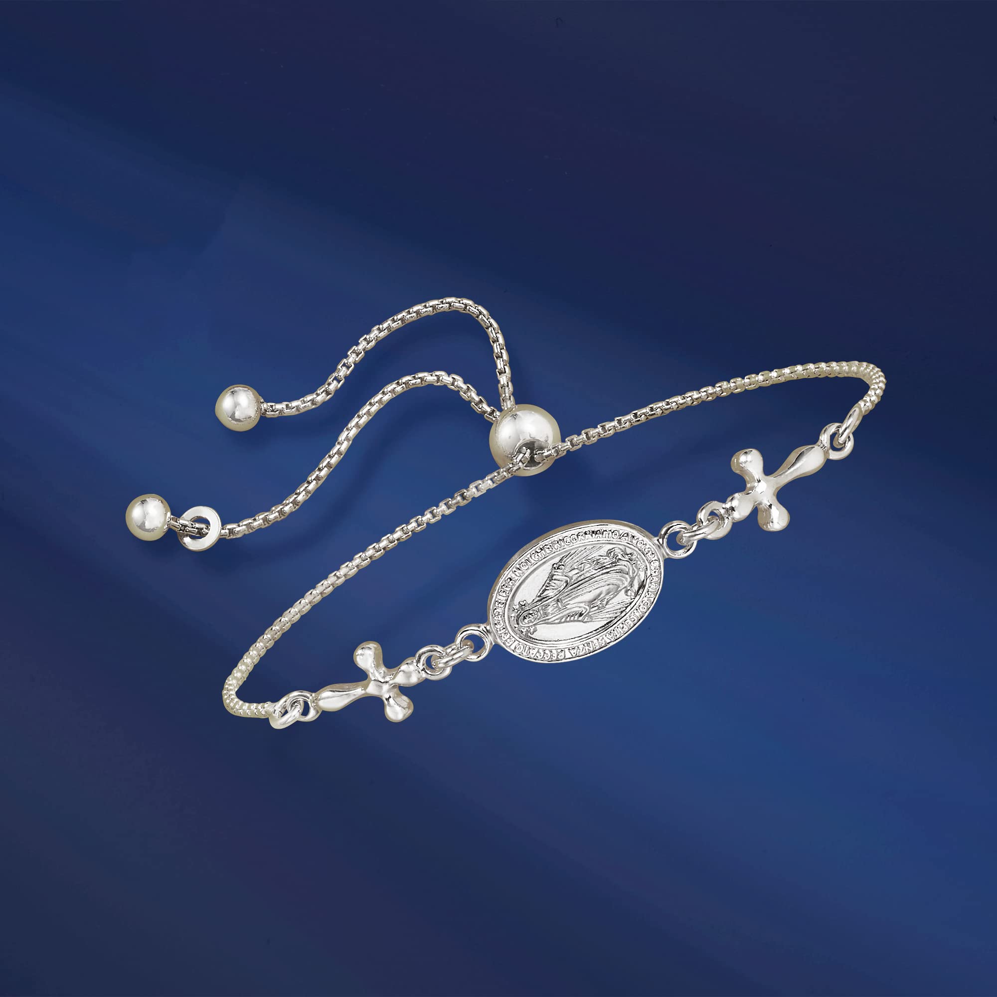 Ross-Simons Miraculous Medal Bolo Bracelet