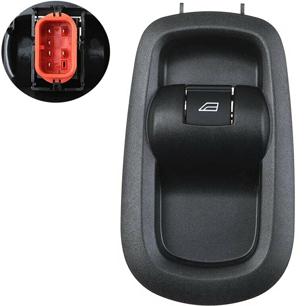 WPFC Car Passenger Door Power Window Switch Regulator Button for Ford Transit Mk8 2014-2020 Custom 2012+ BK2T-14529-AB, Black