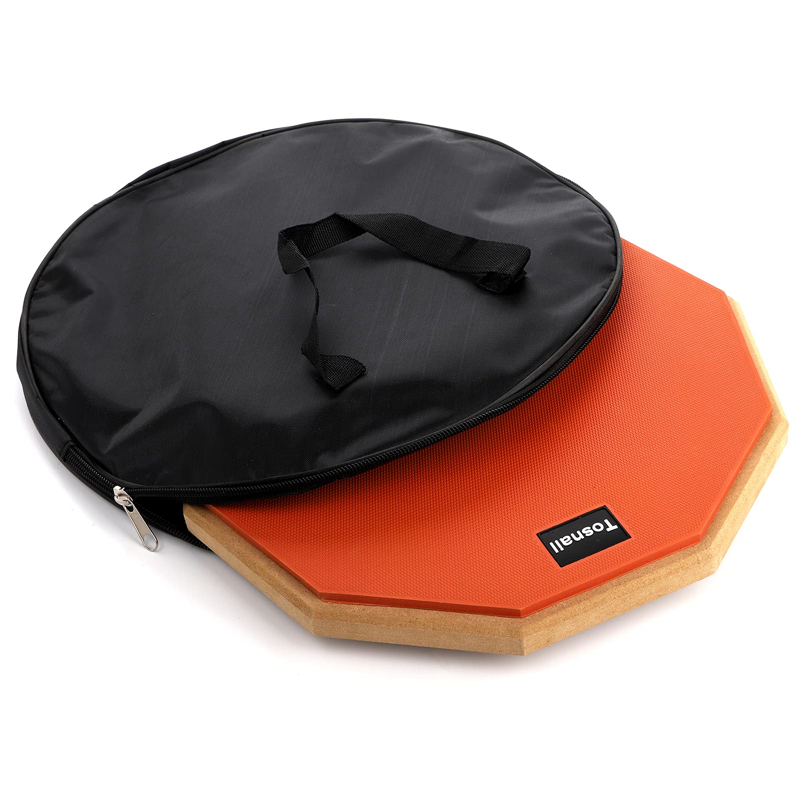 Tosnail 12 Inch Silent Drum Practice Pad with 2 Pairs Drum Sticks and Storage Bag