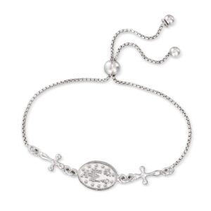 Ross-Simons Miraculous Medal Bolo Bracelet