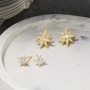 RS Pure by Ross-Simons 0.15 ct. t.w. Diamond Star Stud Earrings in 14kt Yellow Gold