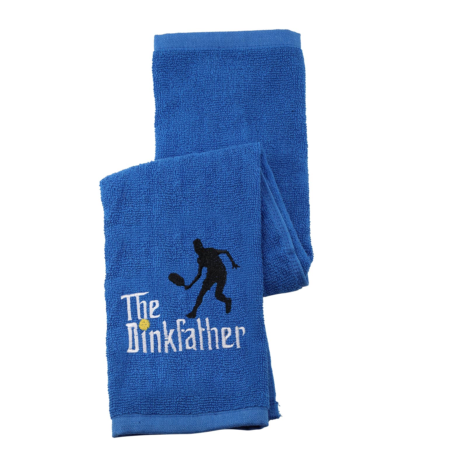 Pickleball Towel The Dinkfather Pickleball Embroidered Sports Teem Hand Towel Gift for Pickleball Player (The Dinkfather Towel)