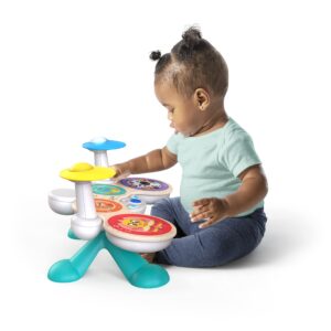 Baby Einstein Together in Tune Drums​ Safe Wireless Wooden Musical Toddler Toy, Magic Touch Collection, Age 12 Months+