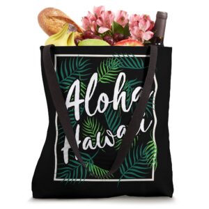 HI Tropical Hawaiian Summer Vacation Palm Trees Aloha Hawaii Tote Bag