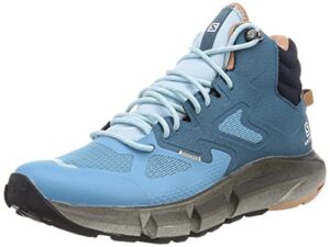 salomon women's predict hike mid gore-tex hiking boots for women, mocha mousse/blue/blue, 9.5