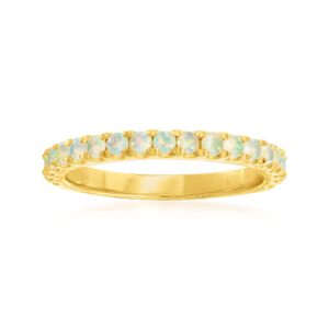 ross-simons opal ring in 18kt gold over sterling. size 7