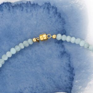 Ross-Simons 45.00 ct. t.w. Aquamarine Bead Necklace With 14kt Yellow Gold Magnetic Clasp. 18 inches