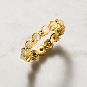 Ross-Simons Gemstone Eternity Band in 18kt Gold Over Sterling