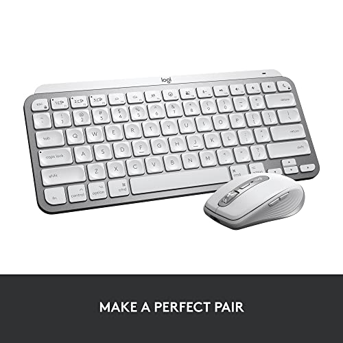 Logitech MX Backlit Keys Mini for Mac Minimalist Wireless Illuminated Keyboard, Compact, Bluetooth, USB-C, for MacBook Pro, Macbook Air, iMac, iPad - With Free Adobe Creative Cloud Subscription