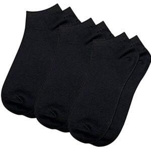 Trail maker 100 Pack Socks for Men Ankle Socks Size 10-13 Black Cotton Socks Bulk Pack for Homeless Men, Donations