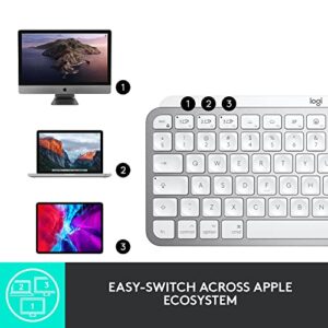 Logitech MX Backlit Keys Mini for Mac Minimalist Wireless Illuminated Keyboard, Compact, Bluetooth, USB-C, for MacBook Pro, Macbook Air, iMac, iPad - With Free Adobe Creative Cloud Subscription