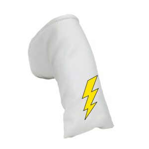 lightning bolt sunfish leather blade putter golf headcover