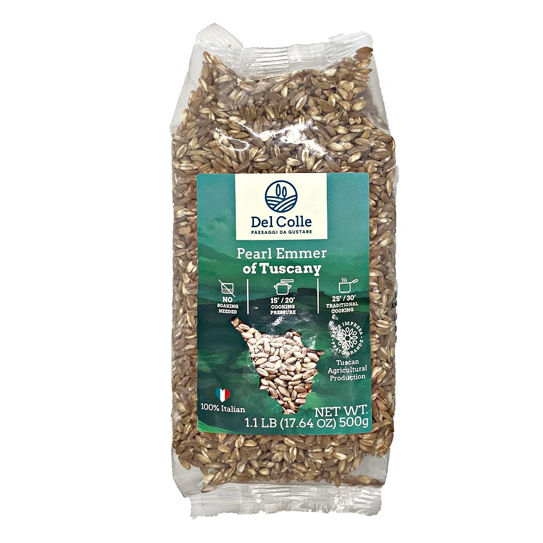 Italian Farro of Tuscany | Pearl Emmer of Tuscany | 1.1lb (500g) - (Pack of 1)