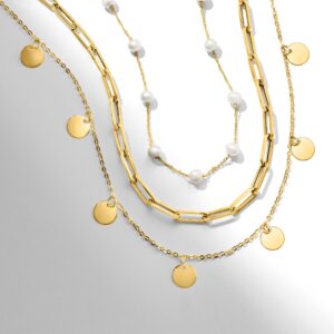 RS Pure by Ross-Simons Italian 14kt Yellow Gold Multi-Circle Necklace. 18 inches