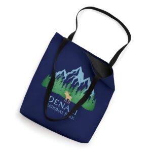 Denali National Park Alaska Mountain Trees Moose Souvenir Tote Bag