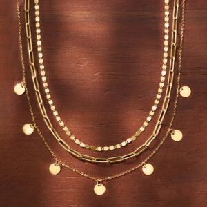 RS Pure by Ross-Simons Italian 14kt Yellow Gold Multi-Circle Necklace. 18 inches