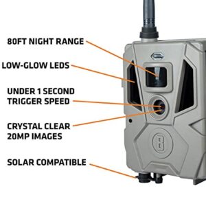 Bushnell CelluCORE 20 Trail Camera for Verizon with Low Glow/80ft Night Range and HD Video Trail Camera