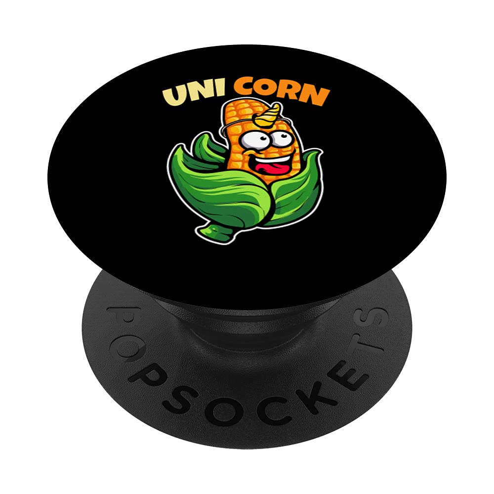 Cool Uni Corn | Funny Maize Magical Horned Horse Joke Gift PopSockets Swappable PopGrip