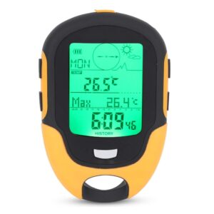 OUKENS Other Fishing Tools and Accessories Altimeter, FR500 Outdoor Multifunctional Car Altimeter Barometer Thermometer