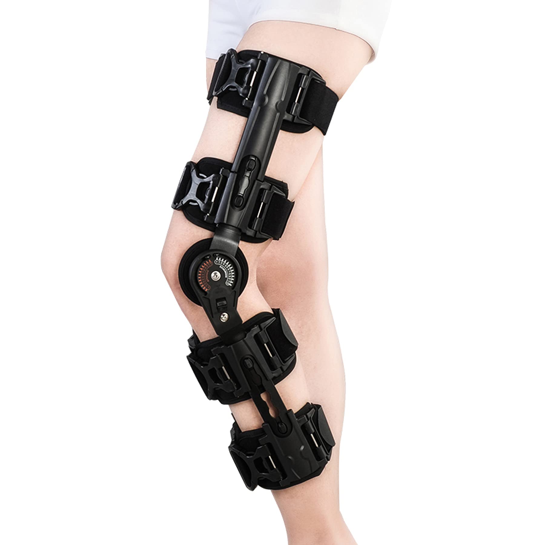 WILLQ Hinged Immobilizer for Orthopedic Rehab Post-Operative ACL MCL and PCL Injury Post Op Patella Injury Immobilizer Injury Surgery Recovery Ligament Sports Injuries Leg Stabilizer