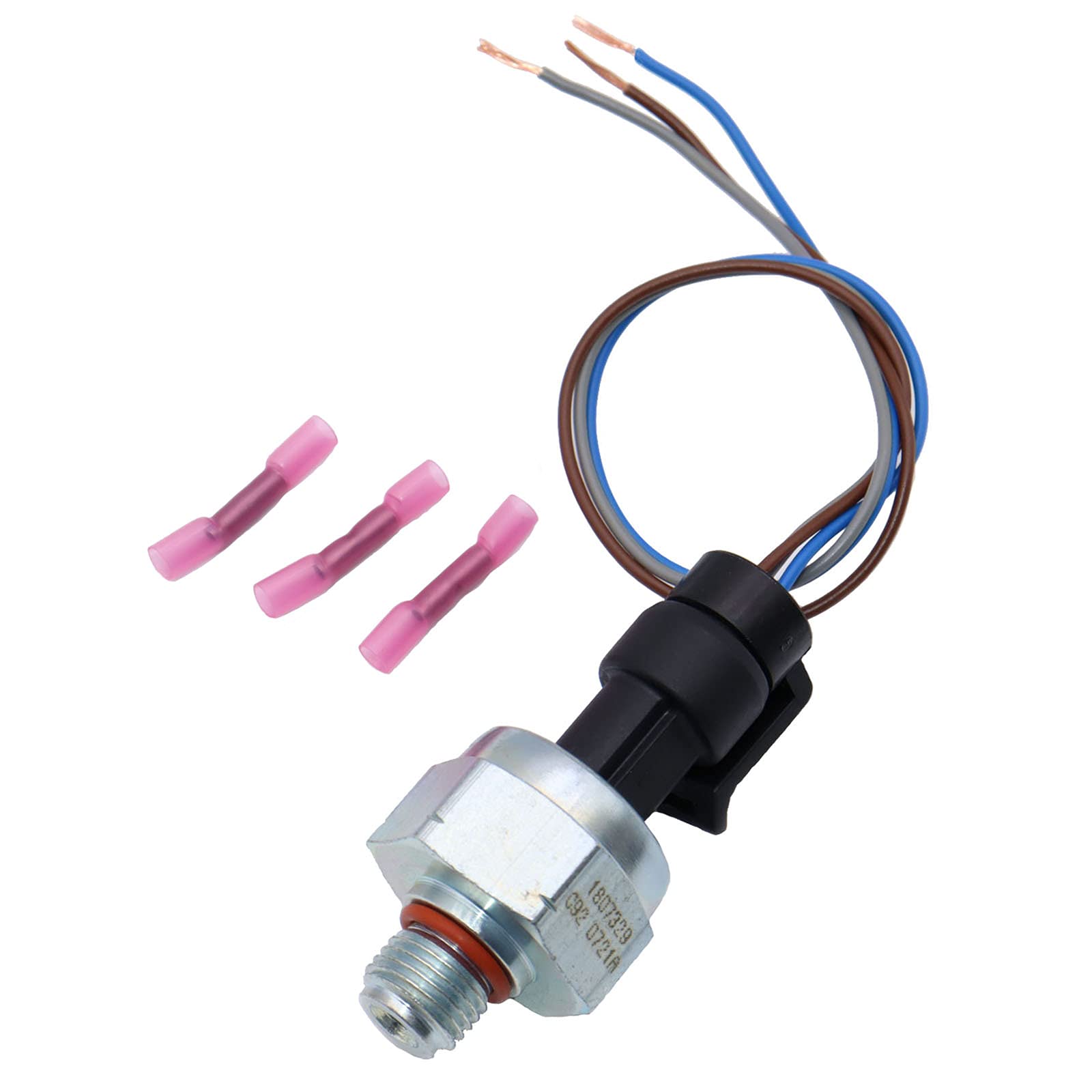 KEJSTED 7.3 ICP Injection Control Pressure Sensor & Pigtail Kit Compatible with Ford Powerstroke 7.3L Diesel ICP102 1807329C92 F6TZ-9F838-A F4TZ9F838A F6TZ9F838A CM5227 112841