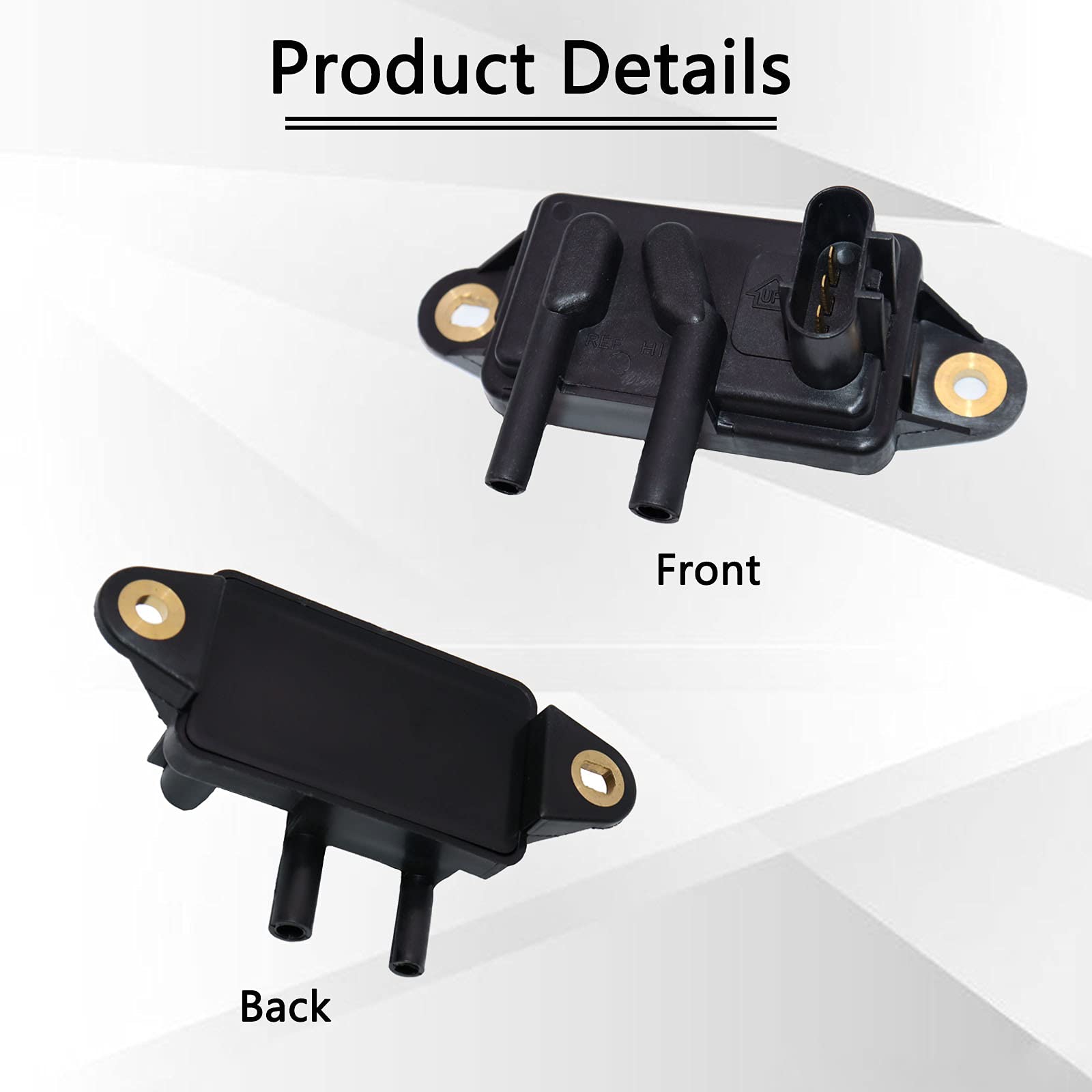 KEJSTED EGR Valve Pressure Feedback Sensor DPFE15 Compatible with 94-10 Ford Expedition Focus Escape F150 Mercury Lincoln Town Car Mazda Truck F77Z9J460AB 1L3Z9J460AA F48E9J460BA VP8T EPS4