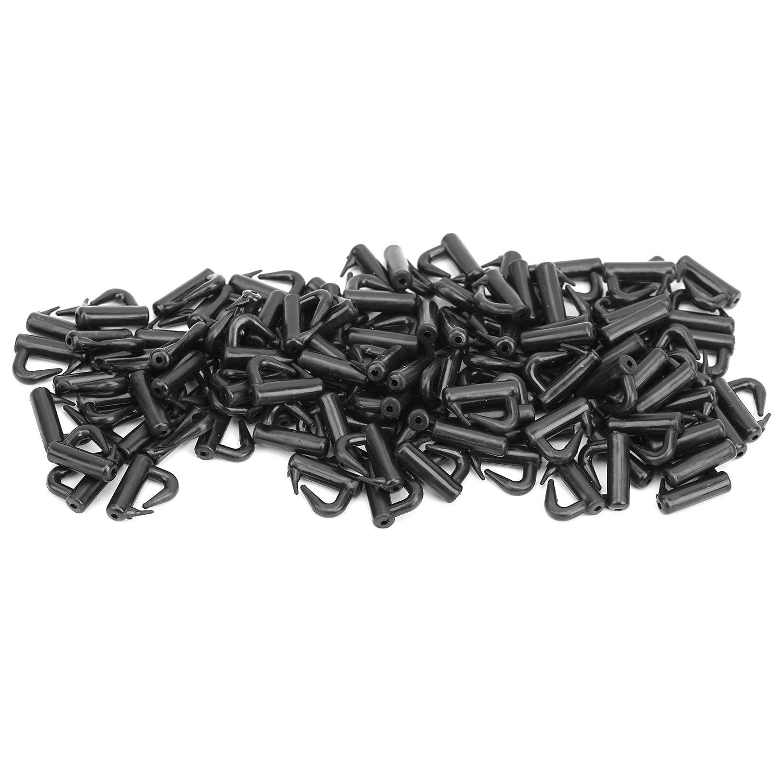 OUKENS Clevis Spinner Snaps, 120Pcs Clevis Rotates Spinner Snaps Black Fishing Tackle Fast Change Accessories