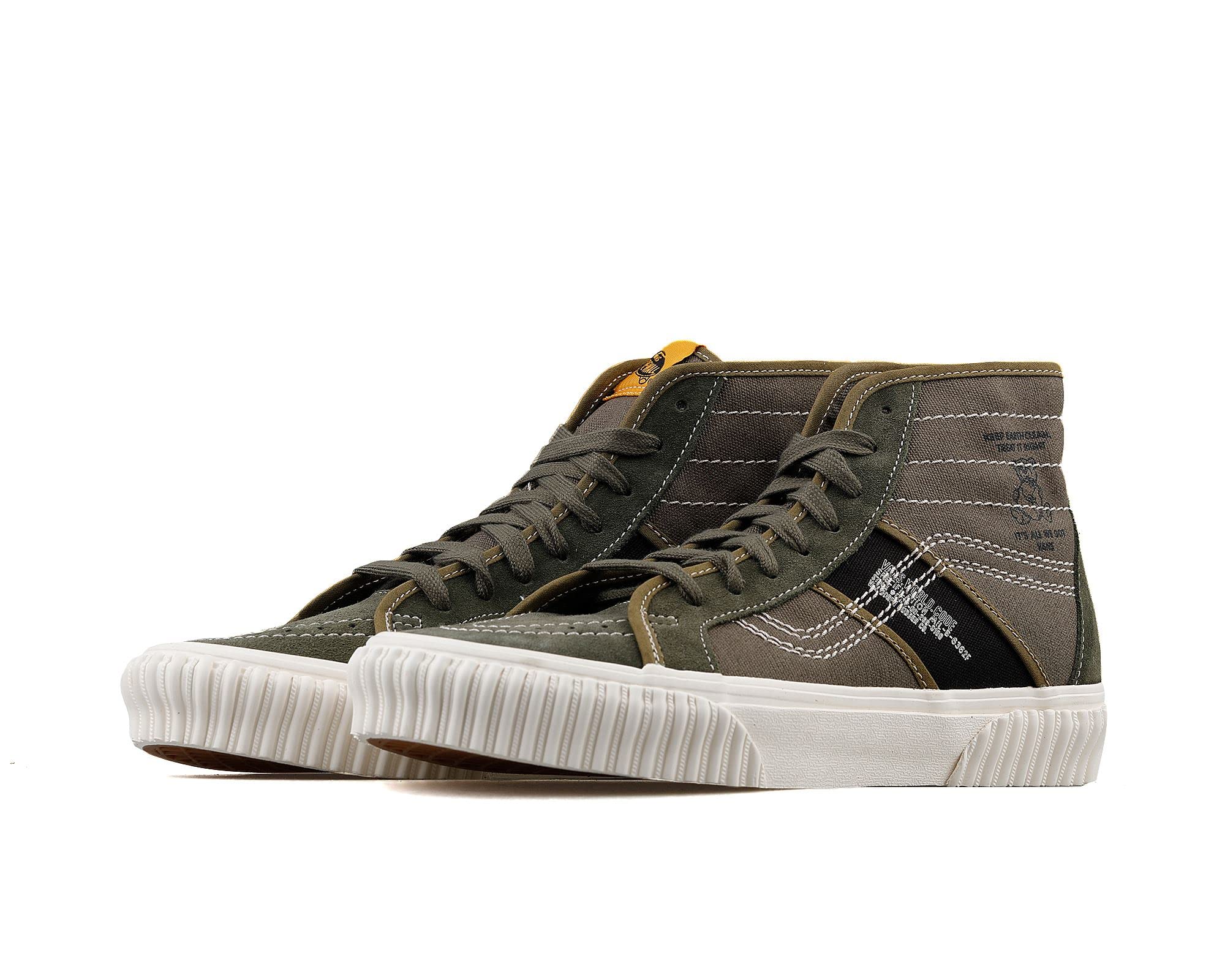 Vans SK8-Hi Gym Issue Unisex Shoes Mens 11/ Womens 12.5, Color: Olive/White