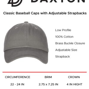 Daxton Vertical USA Cities Baseball Dad Hat Unstructure Low Profile Strapback,Maryland,Black Hat