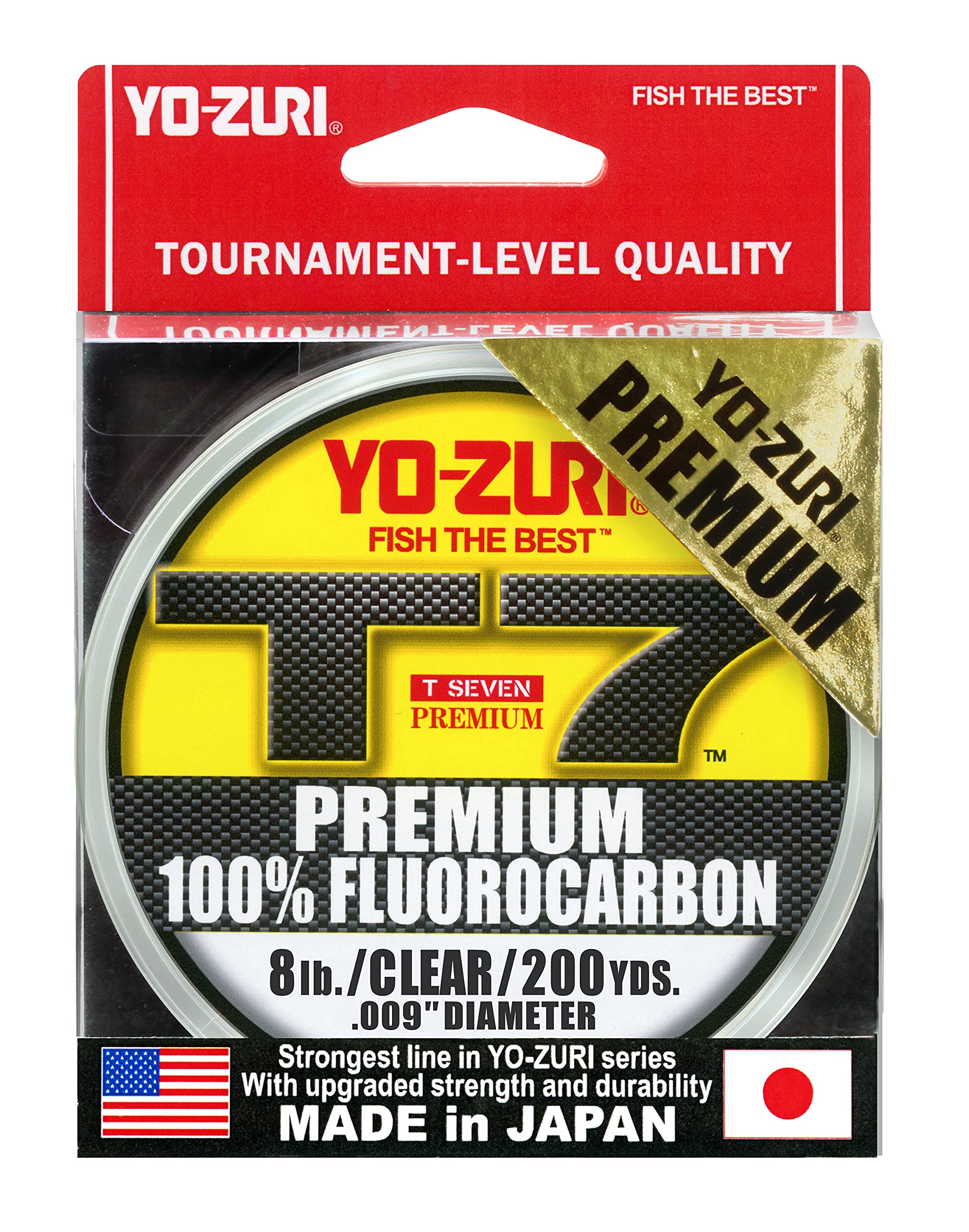 Yo-Zuri T-7 Premium Fluorocarbon 200 Yard Spool 8LB